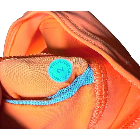 Lululemon Mesh-Back Train Bra Size 2 Medium Support A Cup or B Cup W2D30S Orange - Picture 4 of 13